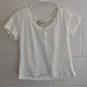 Pink Republic Ivory Short Sleeve Women's Tee